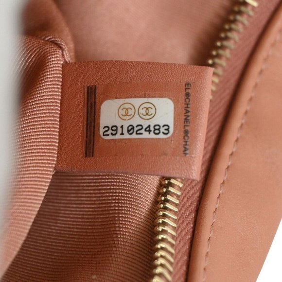 CHANEL CC Matelasse Mini Chain Shoulder Bag Leather Pink GHW Italy - Picture 12 of 16